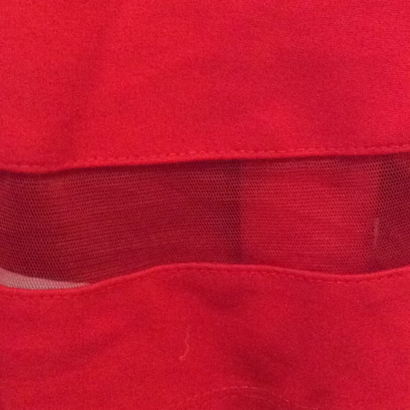 Lulu's red mesh skater dress - worn once - Picture 2 of 2